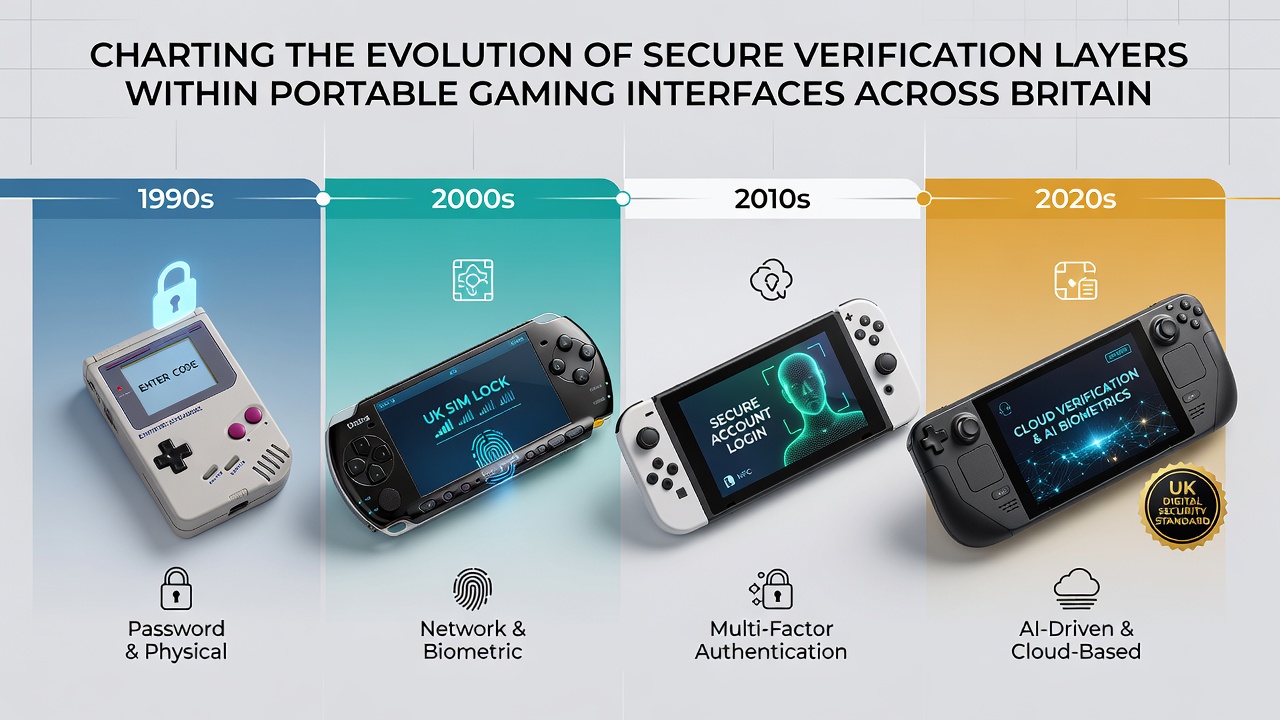Modern biometric and encrypted verification layers active in current portable gaming systems