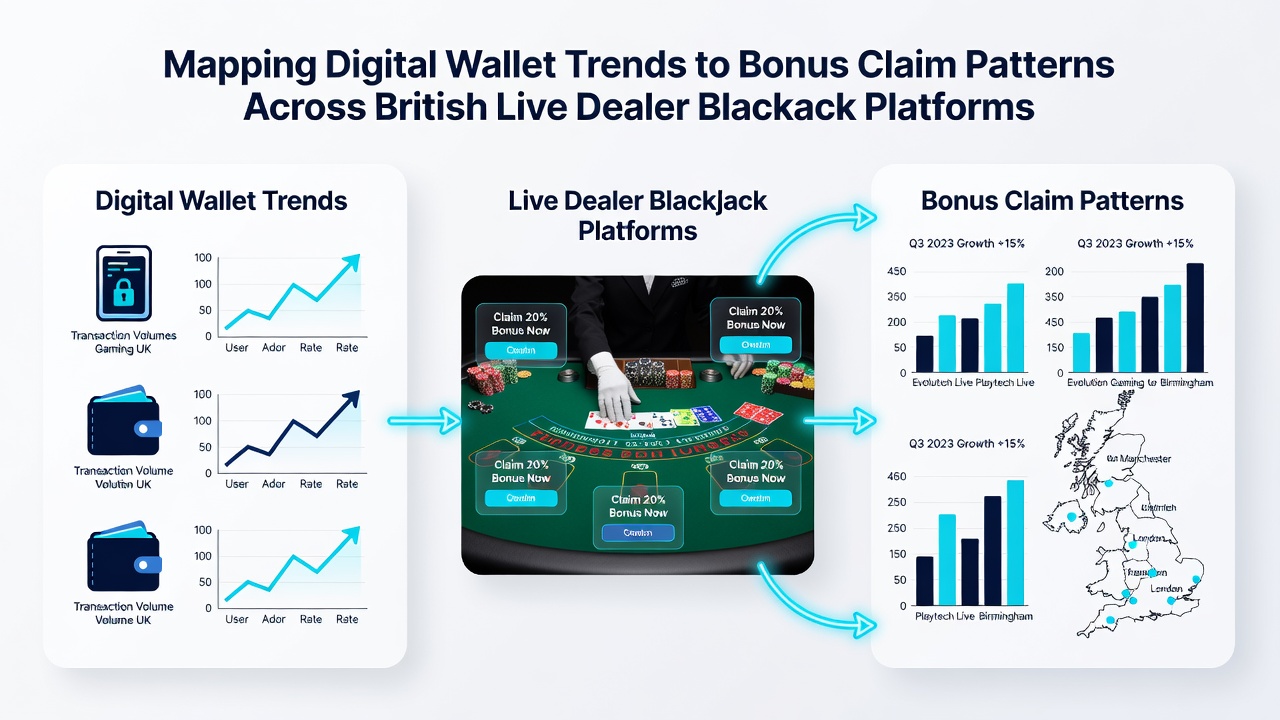 Analytics dashboard showing wallet trends mapped against bonus claim patterns on UK live blackjack apps